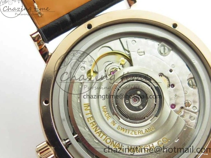 MIROTIME 1218 Durable Portofino 37mm RG V7F 1:1 Best Edition Gray Dial Diamonds Bezel on Black Leather Strap A 7089